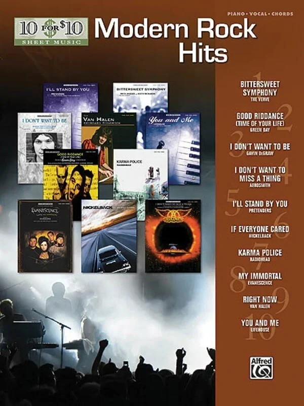 10 For 10 Modern Rock Hits PVG (Softcover Book)