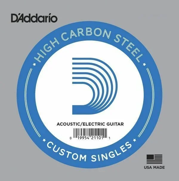10 x D’Addario PL017 Single Plain Steel .017 Acoustic or Electric Guitar Strings