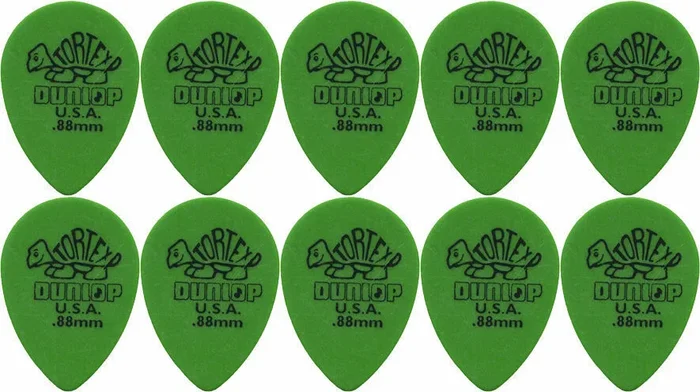 10 x Jim Dunlop Tortex Small Tear Drop .88MM Gauge Guitar Picks 423R