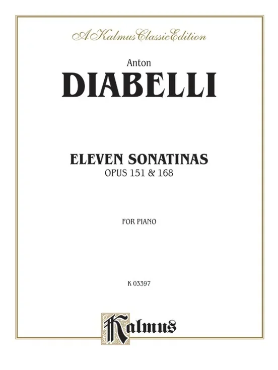 11 Sonatinas For Piano Op 151 And 168