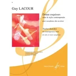 12 Esquisses in Contemporary Style – Alto (or Tenor) Sax Unaccompanied