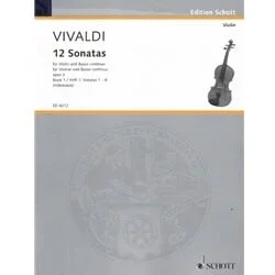 12 Sonatas, Op. 2, Book 1 – Violin and Piano