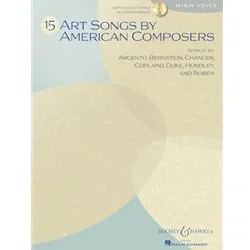15 Art Songs by American Composers (Bk/CD) – High Voice and Piano