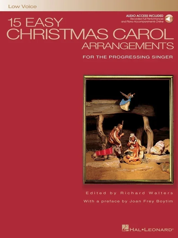 15 Easy Christmas Carol Arrangements Low Book/CD (Softcover Book/CD)