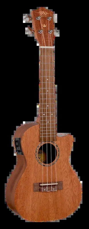 1880 Ukulele Co 100 Series Concert Electric Acoustic Cutaway Ukulele