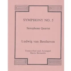1st Movement from “Symphony No. 5” – Sax Quartet (SATB)