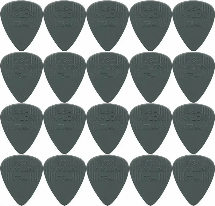 20 x Dunlop Nylon Standard “Greys” .73MM Gauge Guitar Picks