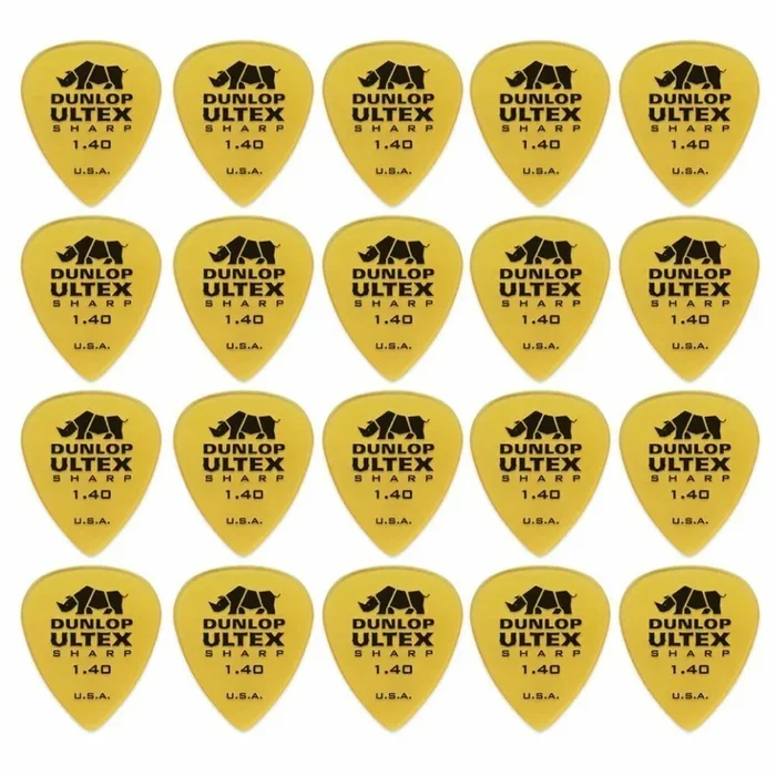 20 x Jim Dunlop Ultex Sharp 1.40MM Gauge Guitar Picks 433R Plectrums, Pack