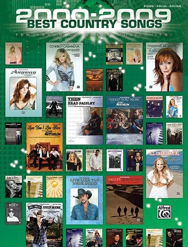 2000 – 2009 Best Country Songs PVG (Softcover Book)