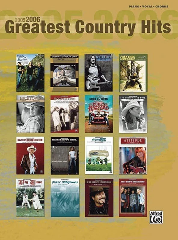 2005 – 2006 Greatest Country Hits PVG (Softcover Book)