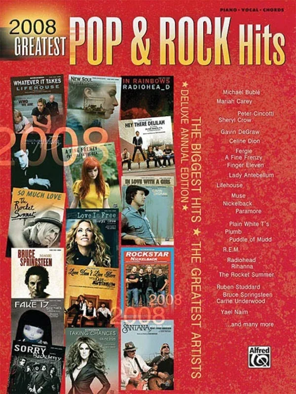 2008 Greatest Pop and Rock Hits PVG (Softcover Book)