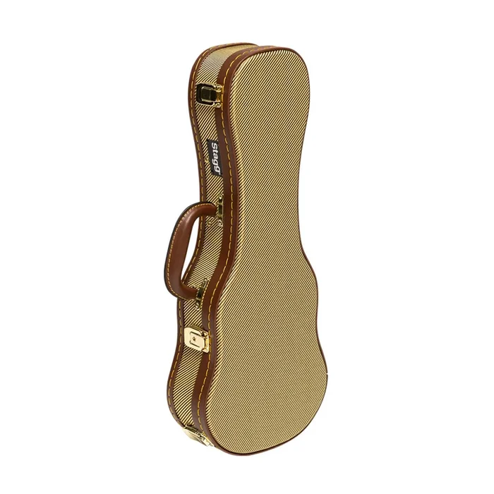 21″GOLD TWEED SOPRANO UKU.CASE