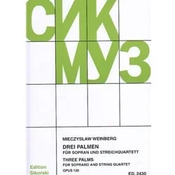 3 Palms, Op. 120 – Soprano Voice and String Quartet
