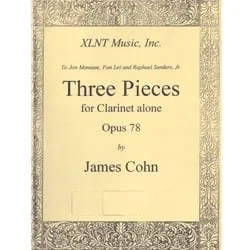 3 Pieces for Clarinet Alone Op. 78