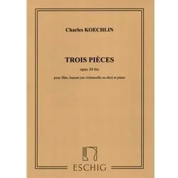 3 Pieces, Op. 34 bis – Flute, Bassoon (or Cello or Viola), and Piano
