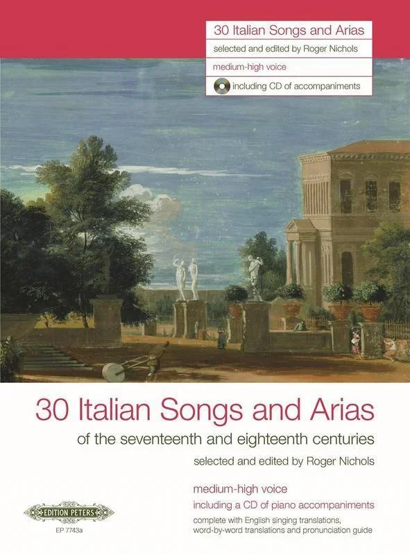 30 Italian Songs And Arias Med-High Softcover Book/CD