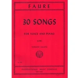 30 Songs – Low Voice and Piano