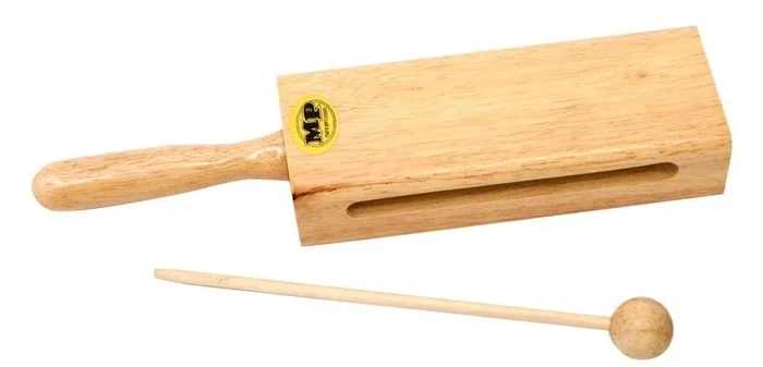 30 x MANO PERCUSSION – Rectangular Tone Block 4″ Handle, Beater Included