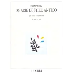 36 Arie nello stile antico, Vol. 3 (12 Arias) – Voice and Piano