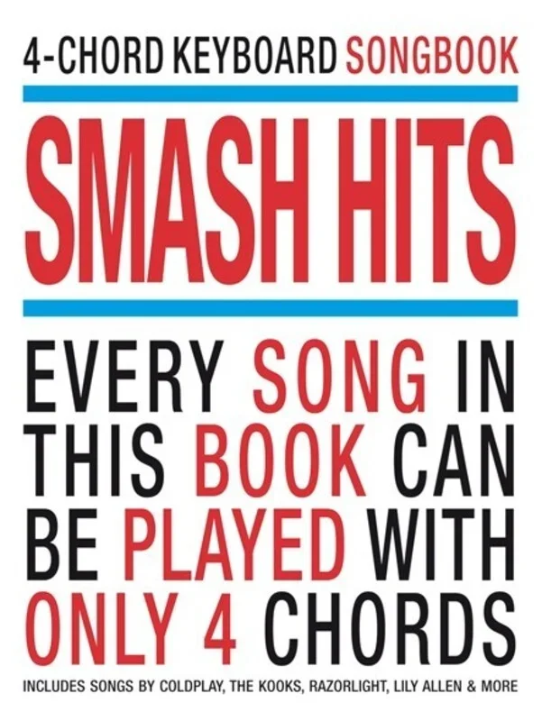 4 Chord Keyboard Sngbook Smash Hits Book