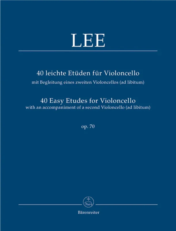 40 Easy Etudes For Violoncello With An Accompaniment Of A 2nd Violoncello (Ad Lib.) Op. 70