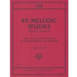 40 Melodic Studies, Op. 31, Vol. 2 – Cello (with 2nd Cello ad lib)