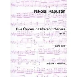 5 Etudes in Different Intervals, Op. 68 – Piano