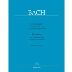6 Cello Suites, BWV 1007-1012 – Viola Unaccompanied