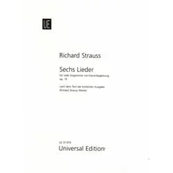 6 Lieder, Op. 19 – Low Voice and Piano