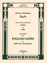 6 Suites for Cello – English Horn Unaccompanied