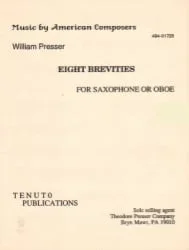 8 Brevities – Sax (or Oboe) Unaccompanied
