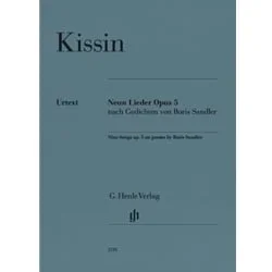 9 Songs, Op. 5 on Poems by Boris Sandler – Voice and Piano