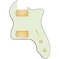 920D Custom ’72 Thinline Tele Loaded Pickguard With Gold Smoothie Humbuckers & Aged White Knobs Mint Green