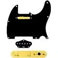 920D Custom Gold Foil Loaded Pickguard for Tele With T4W-REV-G Control Plate Black