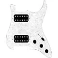 920D Custom HH Loaded Pickguard for Strat With Uncovered Cool Kids Humbuckers and S3W-HH Wiring Harness White Pearl