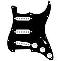 920D Custom Texas Growler Loaded Pickguard for Strat With White Pickups and S5W Wiring Harness Black