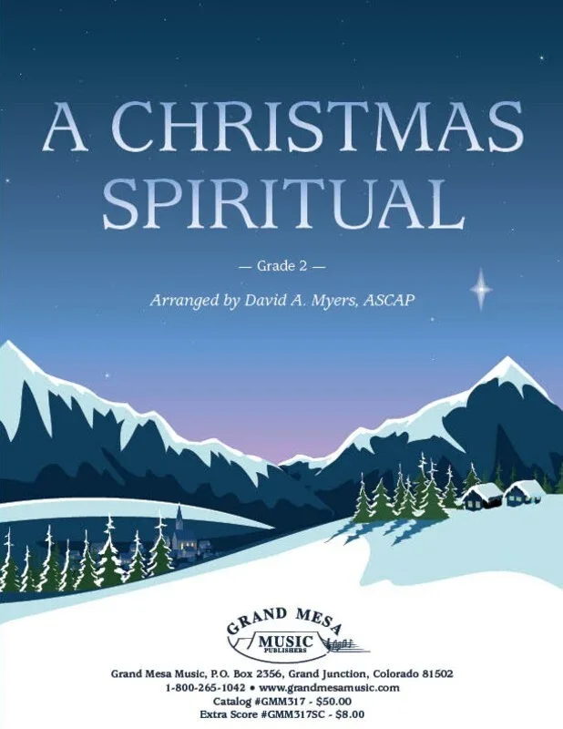 A Christmas Spiritual Concert Band 2 Score Book