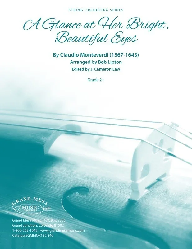 A Glance At Her Bright Beautiful Eyes So2 Score/Parts Book