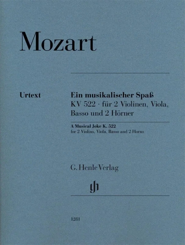 A Musical Joke K 522 Parts (Set Of Parts) Book