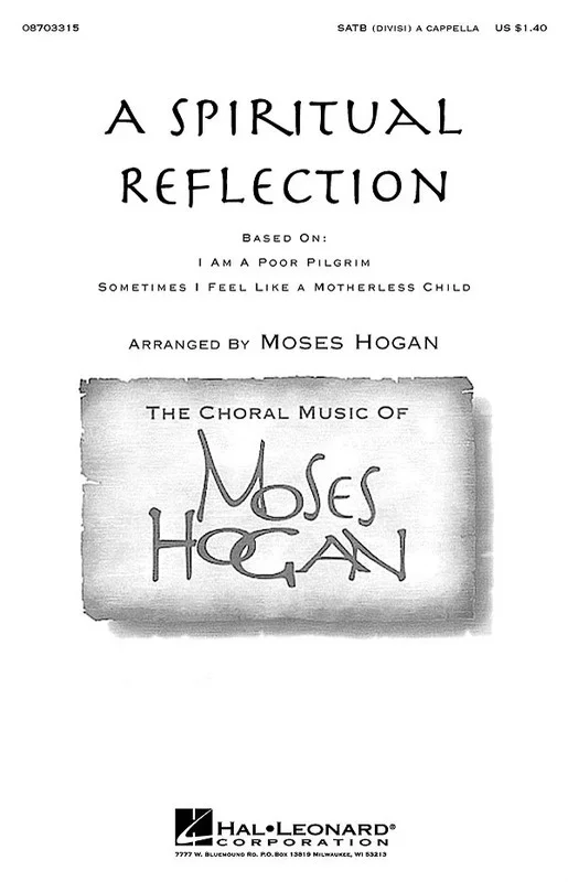 A Spiritual Relection SATB A Cap (Octavo)