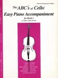 ABC’s of Cello, Book 1 – Easy Piano Accompaniment Book