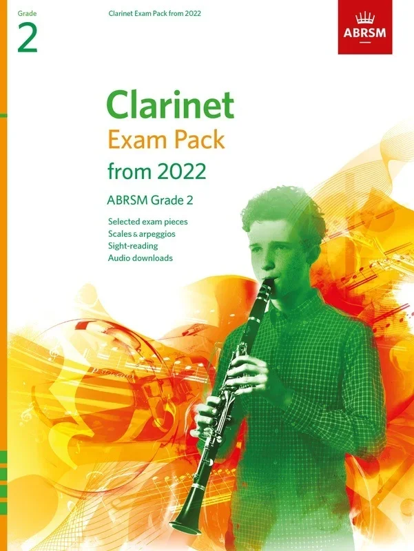ABRSM Clarinet Exam Pack From 2022 Grade 2 Bk/Ola Sftcvr/Online Audio (Clarinet)