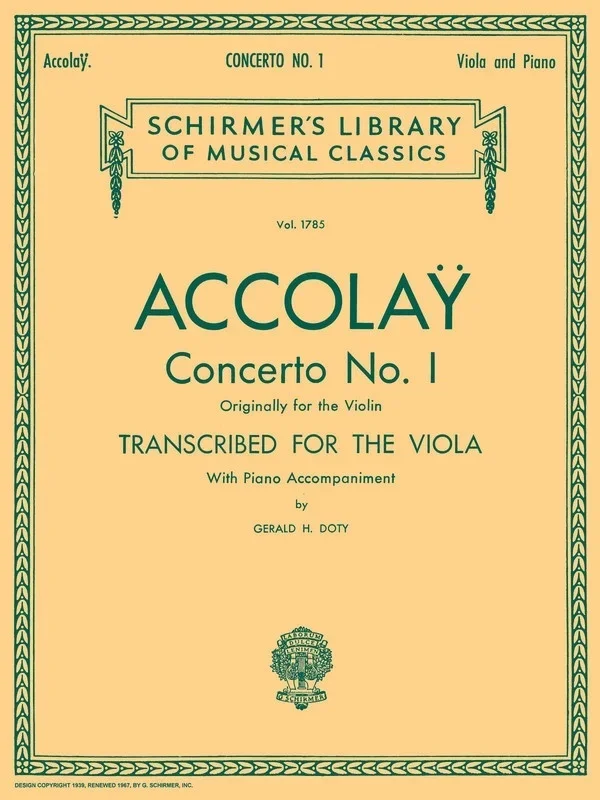 AccOnline Audioy – Concerto No 1 Viola/Piano (Softcover Book)