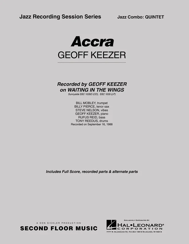 Accra Quintet Sextet 2 Horns and Rhythm Gr 4-5 (Music Score/Parts)