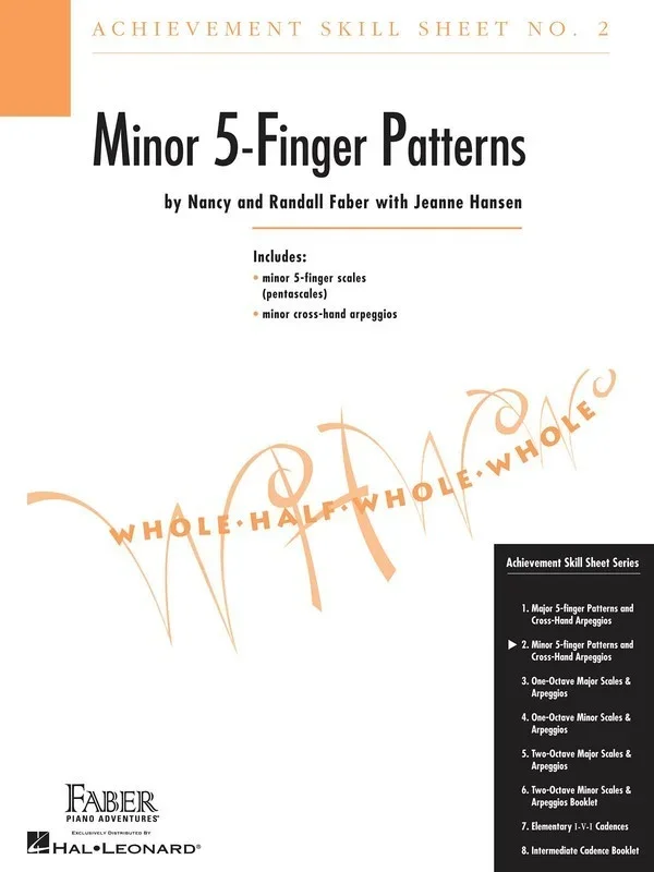 Achievement Skill Sheet 2 Min 5 Finger Pattern Book
