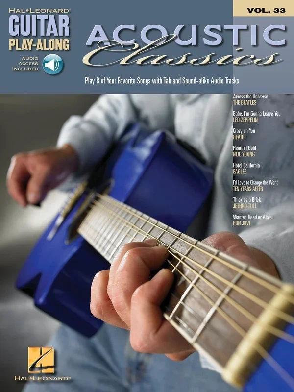 Acoustic Classics Guitar Playalong V33 Book/Online Audio (Softcover Book/Online Audio)