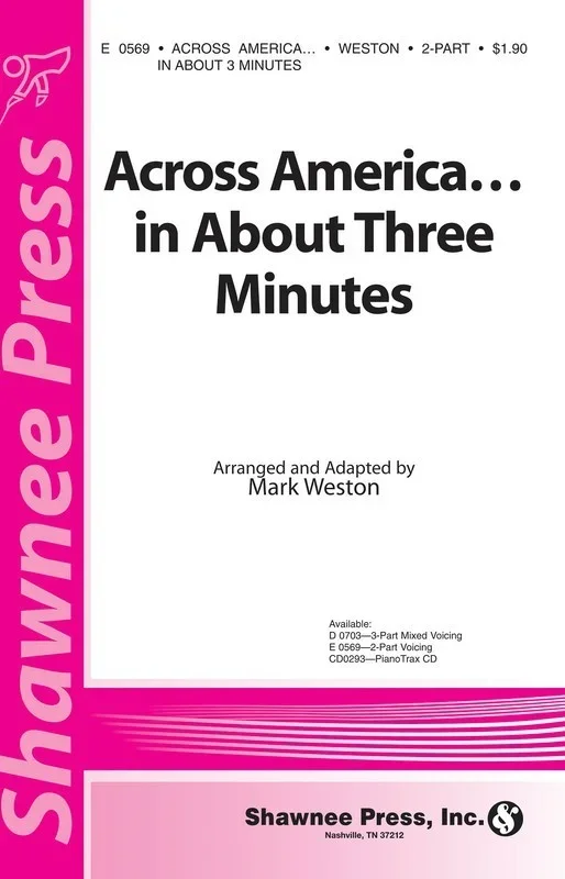 Across America.In About 3 Minutes SA 2-Part Book