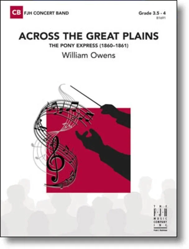 Across The Great Plains Concert Band 3.5-4 Score/Parts Book