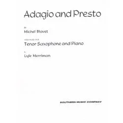 Adagio & Presto – Tenor Saxophone and Piano