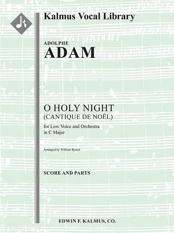 Adam: O Holy Night (arr. for low voice & orchestra)